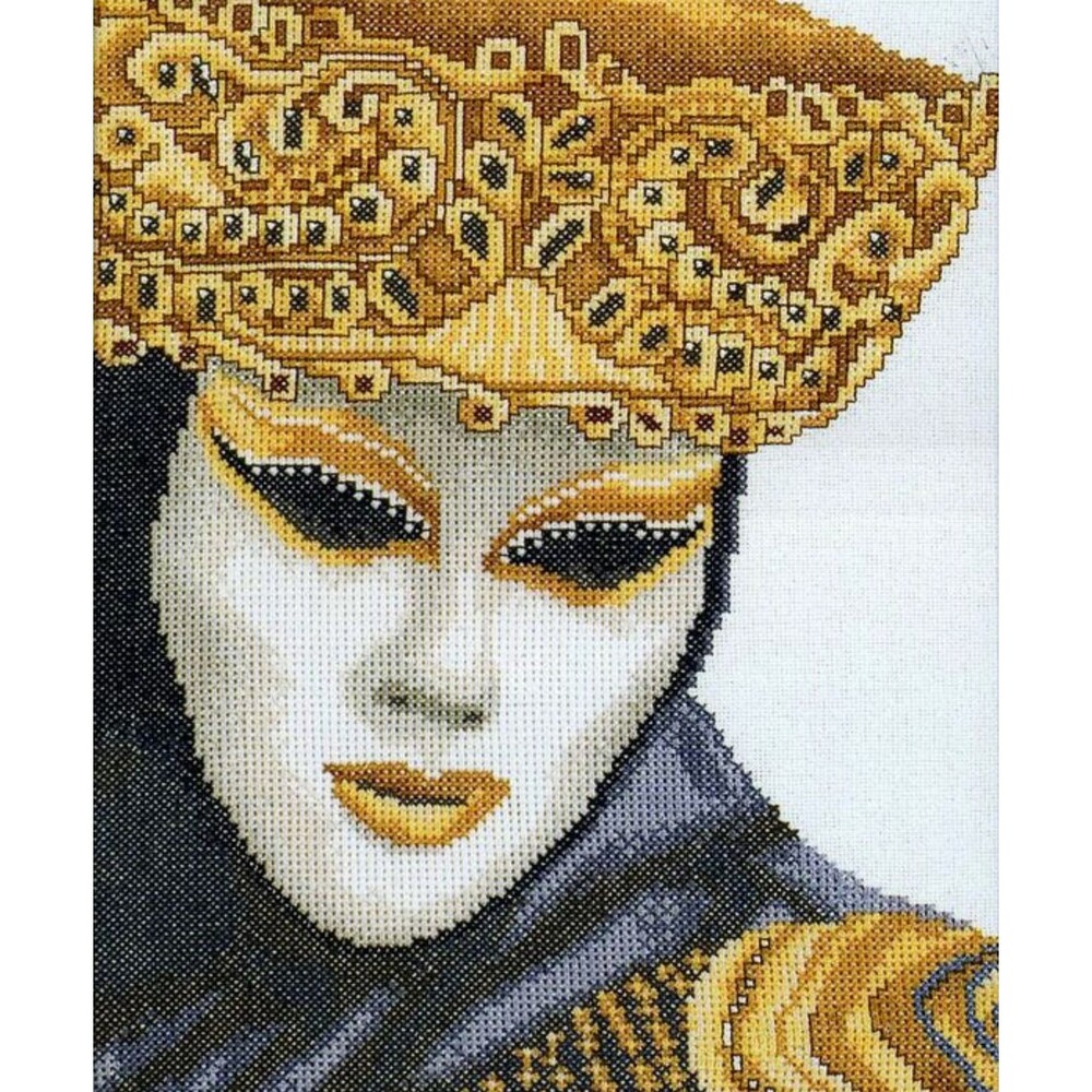 Lanarte Culture #35054 The Mask of Venice RARE Counted Cross Stitch Kit Sealed